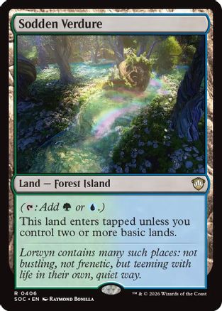 Sodden Verdure (SOC-406)  - Commander: Secrets of Strixhaven