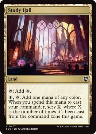 Study Hall (SOC-407)  - Commander: Secrets of Strixhaven