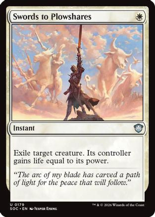 Swords to Plowshares (SOC-179)  - Commander: Secrets of Strixhaven