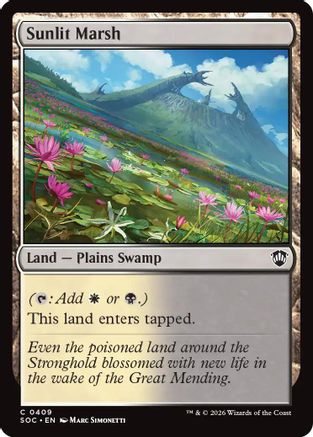 Sunlit Marsh (SOC-409)  - Commander: Secrets of Strixhaven