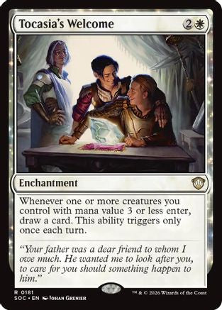 Tocasia's Welcome (SOC-181)  - Commander: Secrets of Strixhaven