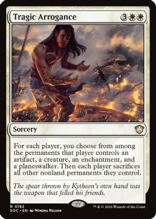 Tragic Arrogance (SOC-182)  - Commander: Secrets of Strixhaven