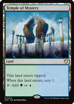Temple of Mystery (SOC-414)  - Commander: Secrets of Strixhaven