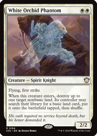 White Orchid Phantom (SOC-184)  - Commander: Secrets of Strixhaven