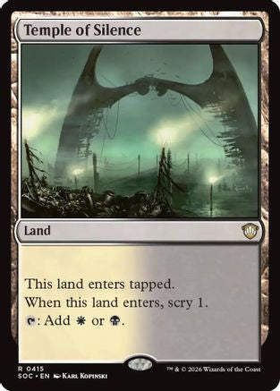 Temple of Silence (SOC-415)  - Commander: Secrets of Strixhaven
