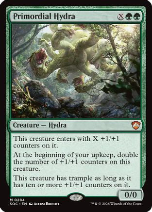 Primordial Hydra (SOC-284)  - Commander: Secrets of Strixhaven