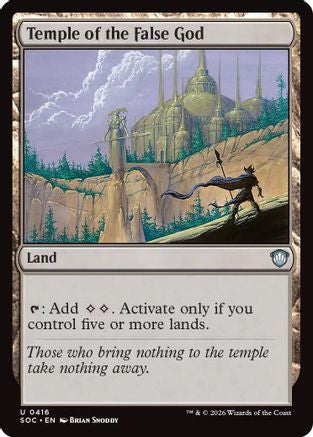 Temple of the False God (SOC-416)  - Commander: Secrets of Strixhaven