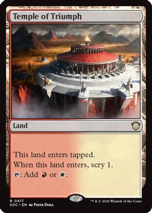 Temple of Triumph (SOC-417)  - Commander: Secrets of Strixhaven