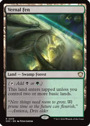 Vernal Fen (SOC-419)  - Commander: Secrets of Strixhaven