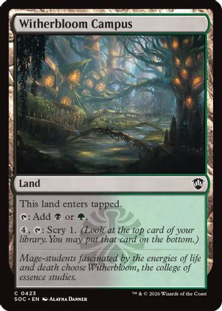 Witherbloom Campus (SOC-423)  - Commander: Secrets of Strixhaven