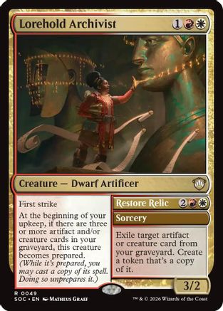 Lorehold Archivist (SOC-049)  - Commander: Secrets of Strixhaven