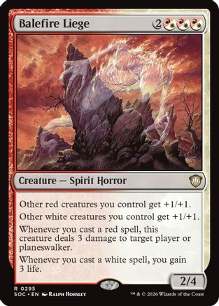 Balefire Liege (SOC-295)  - Commander: Secrets of Strixhaven