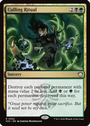Culling Ritual (SOC-302)  - Commander: Secrets of Strixhaven