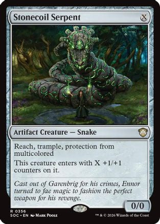 Stonecoil Serpent (SOC-356)  - Commander: Secrets of Strixhaven
