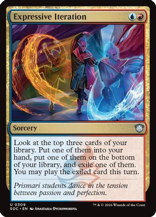 Expressive Iteration (SOC-309)  - Commander: Secrets of Strixhaven