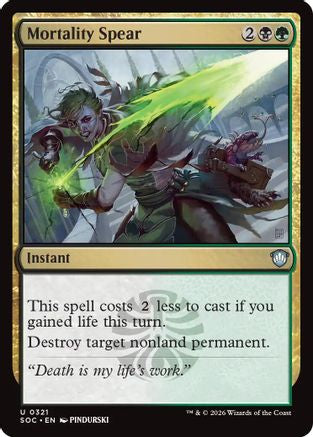 Mortality Spear (SOC-321)  - Commander: Secrets of Strixhaven
