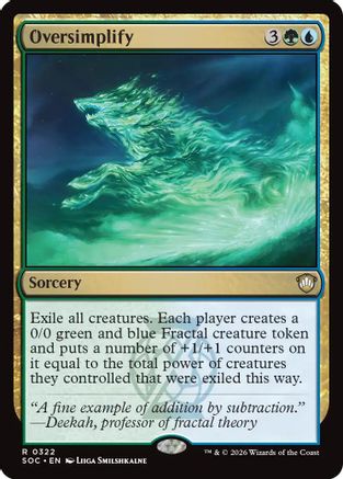 Oversimplify (SOC-322)  - Commander: Secrets of Strixhaven