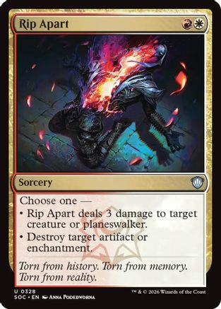 Rip Apart (SOC-328)  - Commander: Secrets of Strixhaven