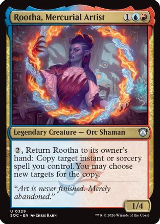 Rootha, Mercurial Artist (SOC-329)  - Commander: Secrets of Strixhaven