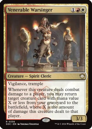 Venerable Warsinger (SOC-336)  - Commander: Secrets of Strixhaven