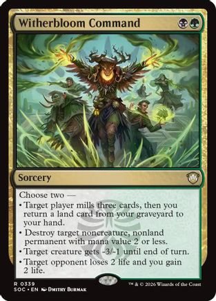 Witherbloom Command (SOC-339)  - Commander: Secrets of Strixhaven