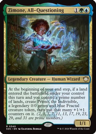 Zimone, All-Questioning (SOC-340)  - Commander: Secrets of Strixhaven