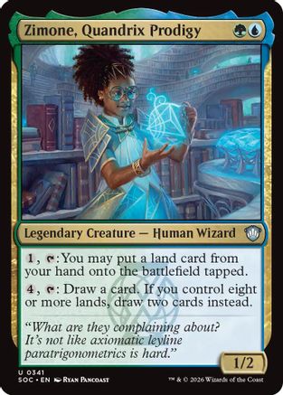 Zimone, Quandrix Prodigy (SOC-341)  - Commander: Secrets of Strixhaven