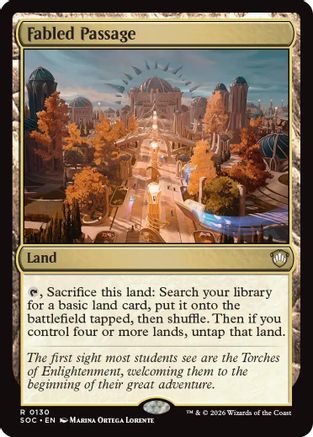 Fabled Passage (SOC-130)  - Commander: Secrets of Strixhaven