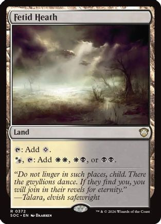 Fetid Heath (SOC-372)  - Commander: Secrets of Strixhaven