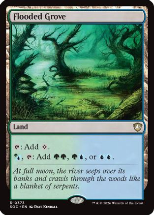 Flooded Grove (SOC-373)  - Commander: Secrets of Strixhaven