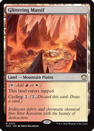 Glittering Massif (SOC-376)  - Commander: Secrets of Strixhaven
