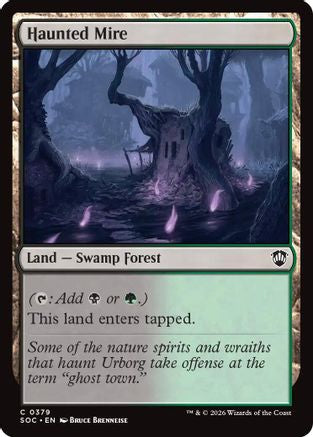 Haunted Mire (SOC-379)  - Commander: Secrets of Strixhaven