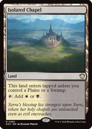 Isolated Chapel (SOC-382)  - Commander: Secrets of Strixhaven
