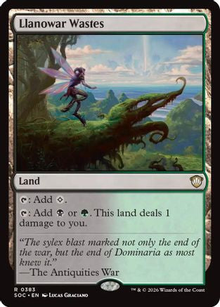 Llanowar Wastes (SOC-383)  - Commander: Secrets of Strixhaven