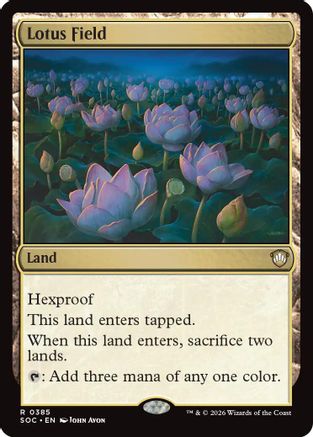 Lotus Field (SOC-385)  - Commander: Secrets of Strixhaven