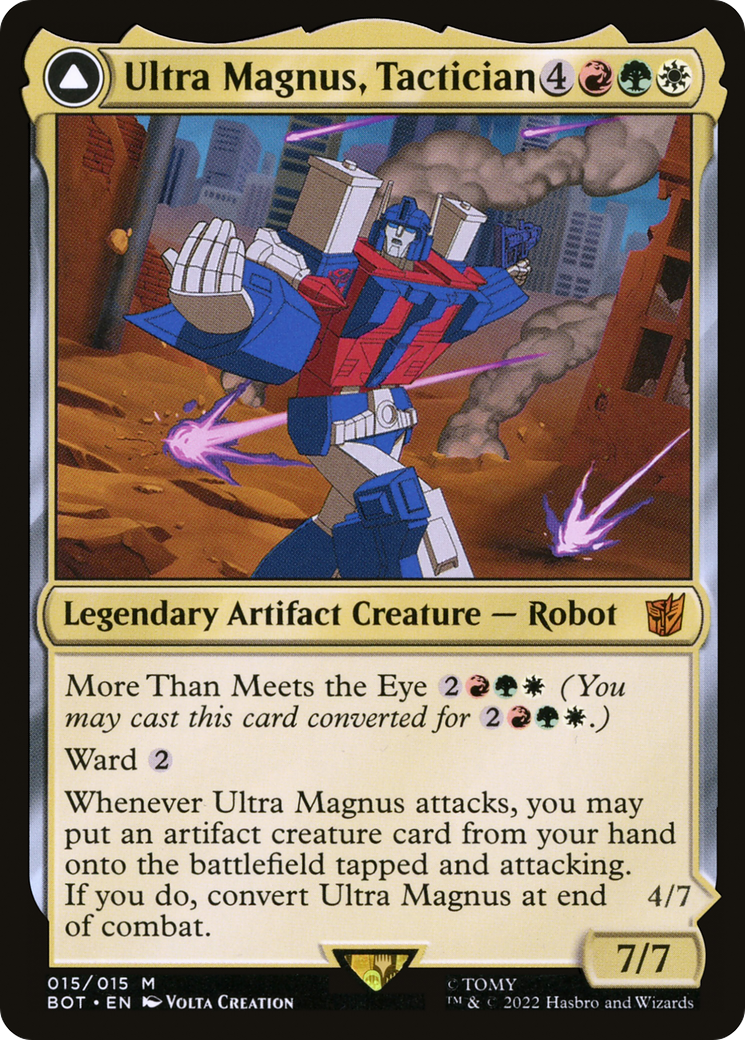 Ultra Magnus, Tactician (BOT-015)  - Transformers: (convertdfc)