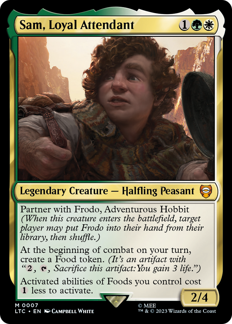 Sam, Loyal Attendant (LTC-007)  - Tales of Middle-earth Commander