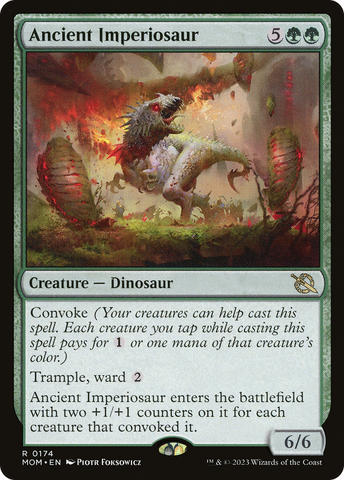 Ancient Imperiosaur (MOM-174)  Foil - March of the Machine