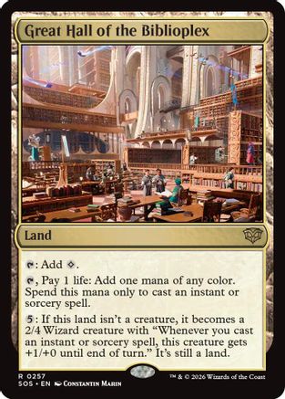 Great Hall of the Biblioplex (SOS-257)  - Secrets of Strixhaven