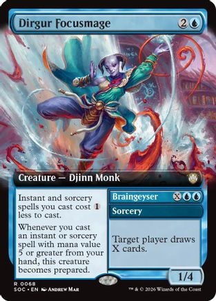 Dirgur Focusmage (Extended Art) (SOC-068)  - Commander: Secrets of Strixhaven