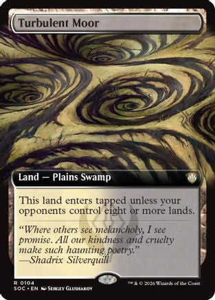 Turbulent Moor (Extended Art) (SOC-104)  - Commander: Secrets of Strixhaven