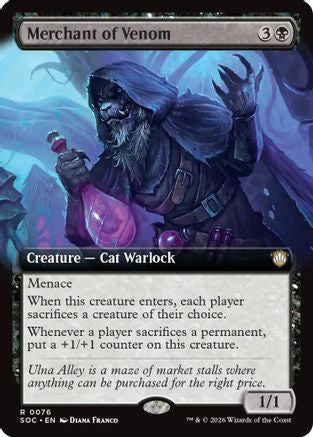 Merchant of Venom (Extended Art) (SOC-076)  - Commander: Secrets of Strixhaven