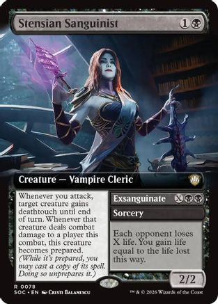 Stensian Sanguinist (Extended Art) (SOC-078)  - Commander: Secrets of Strixhaven