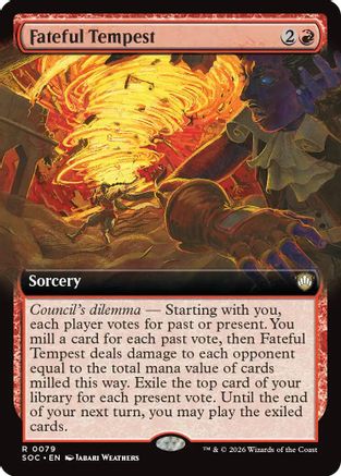 Fateful Tempest (Extended Art) (SOC-079)  - Commander: Secrets of Strixhaven