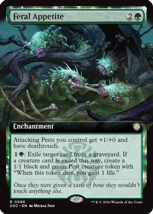 Feral Appetite (Extended Art) (SOC-086)  - Commander: Secrets of Strixhaven