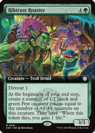 Ribtruss Roaster (Extended Art) (SOC-091)  - Commander: Secrets of Strixhaven