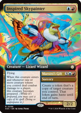 Inspired Skypainter (Extended Art) (SOC-096)  - Commander: Secrets of Strixhaven