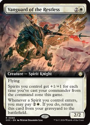 Vanguard of the Restless (Extended Art) (SOC-066)  - Commander: Secrets of Strixhaven