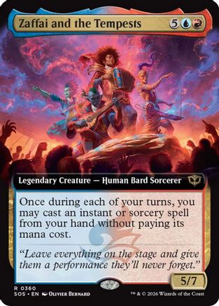Zaffai and the Tempests (Extended Art) (SOS-360)  Foil - Secrets of Strixhaven