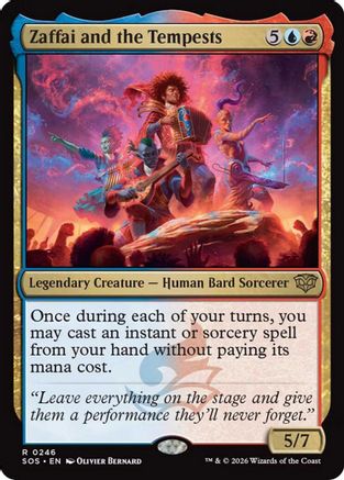 Zaffai and the Tempests (SOS-246)  Foil - Secrets of Strixhaven